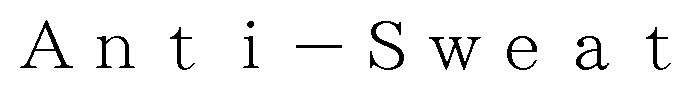 Anti-sweat 商願2024-093312の商標見本