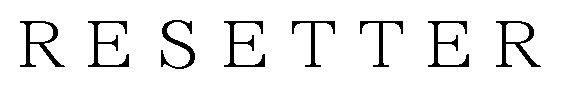 RESETTER 商願2024-094884の商標見本