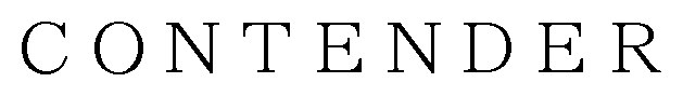 CONTENDER 商願2024-098976の商標見本