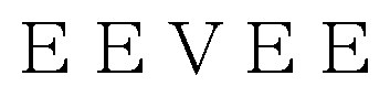 EEVEE 商願2024-100359の商標見本