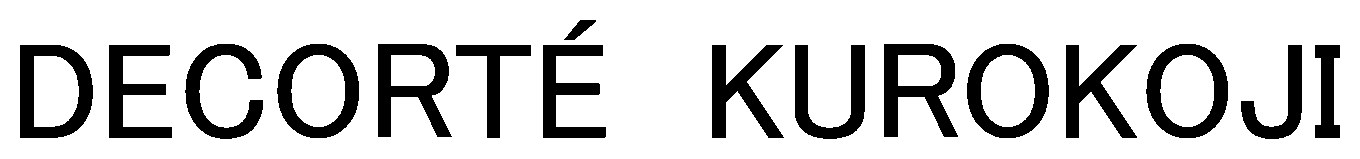 DECORTÉ KUROKOJI 商願2024-102991の商標見本