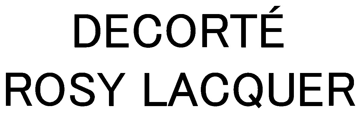 DECORTÉ ROSY LACQUER 商願2024-102995の商標見本