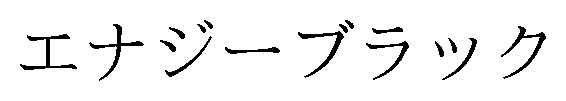 エナジーブラック 商願2024-106806の商標見本