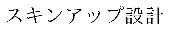 スキンアップ設計 商願2024-107507の商標見本