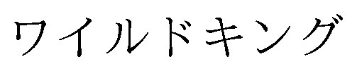 ワイルドキング 商願2024-109257の商標見本