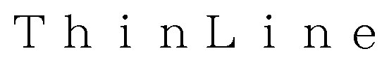 ThinLine 商願2024-109667の商標見本