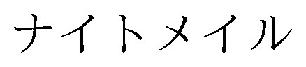 ナイトメイル 商願2024-109822の商標見本