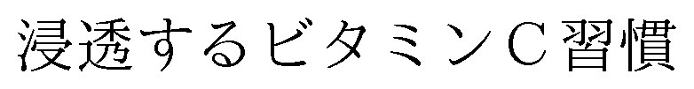 浸透するビタミンC習慣 商願2024-110192の商標見本