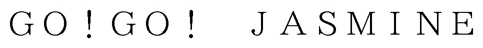 JASMINE GO!GO 商願2024-110291の商標見本
