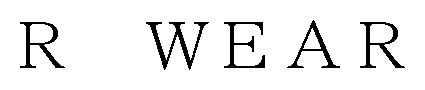R WEAR 商願2024-110470の商標見本