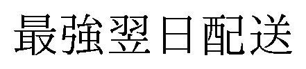 最強翌日配送 商願2024-111978の商標見本