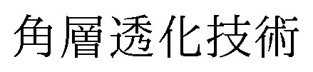 角層透化技術 商願2024-113202の商標見本