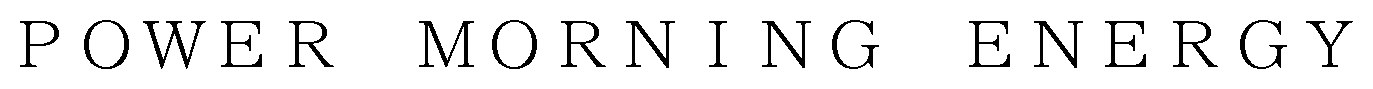 ENERGY POWER MORNING 商願2024-115946の商標見本
