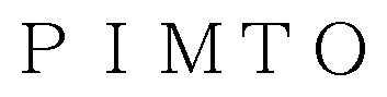 PIMTO 商願2024-116386の商標見本