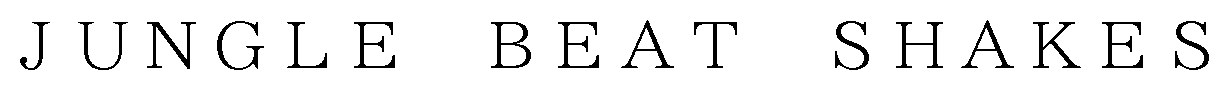 BEAT SHAKES JUNGLE 商願2024-120072の商標見本