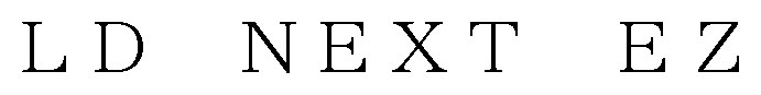 LD NEXT EZ 商願2024-121012の商標見本
