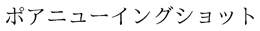 ポアニューイングショット 商願2024-122152の商標見本