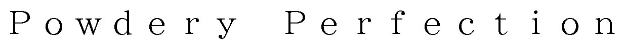 Powdery Perfection 商願2024-122303の商標見本