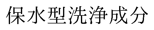 保水型洗浄成分 商願2024-125479の商標見本