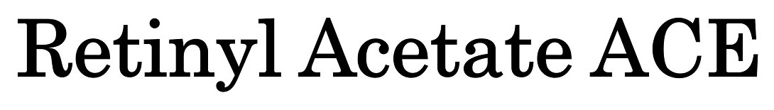 Retinyl Acetate ACE 商願2024-125775の商標見本