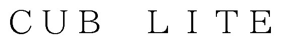 CUB LITE 商願2024-126129の商標見本