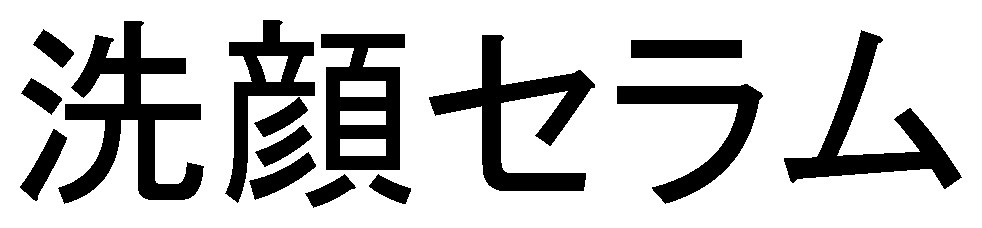 洗顔セラム 商願2024-128578の商標見本