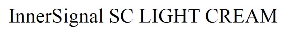 InnerSignal SC LIGHT CREAM 商願2024-129058の商標見本
