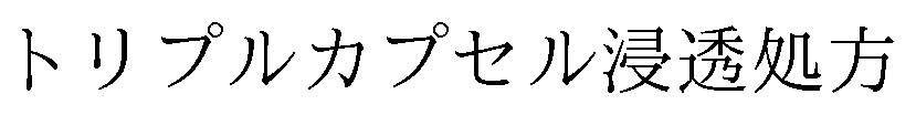トリプルカプセル浸透処方 商願2024-131692の商標見本