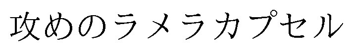 攻めのラメラカプセル 商願2024-131693の商標見本