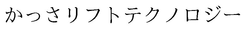 かっさリフトテクノロジー 商願2024-133293の商標見本