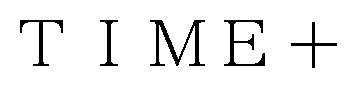 TIME+ 商願2024-133786の商標見本