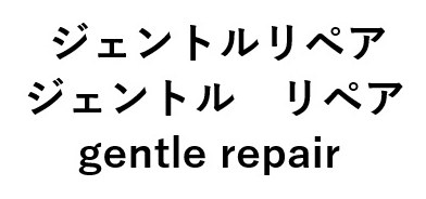 ジェントルリペア ジェントルリペア gentle repair 商願2024-135004の商標見本