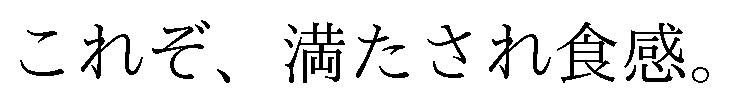 これぞ、満たされ食感 商願2024-135156の商標見本
