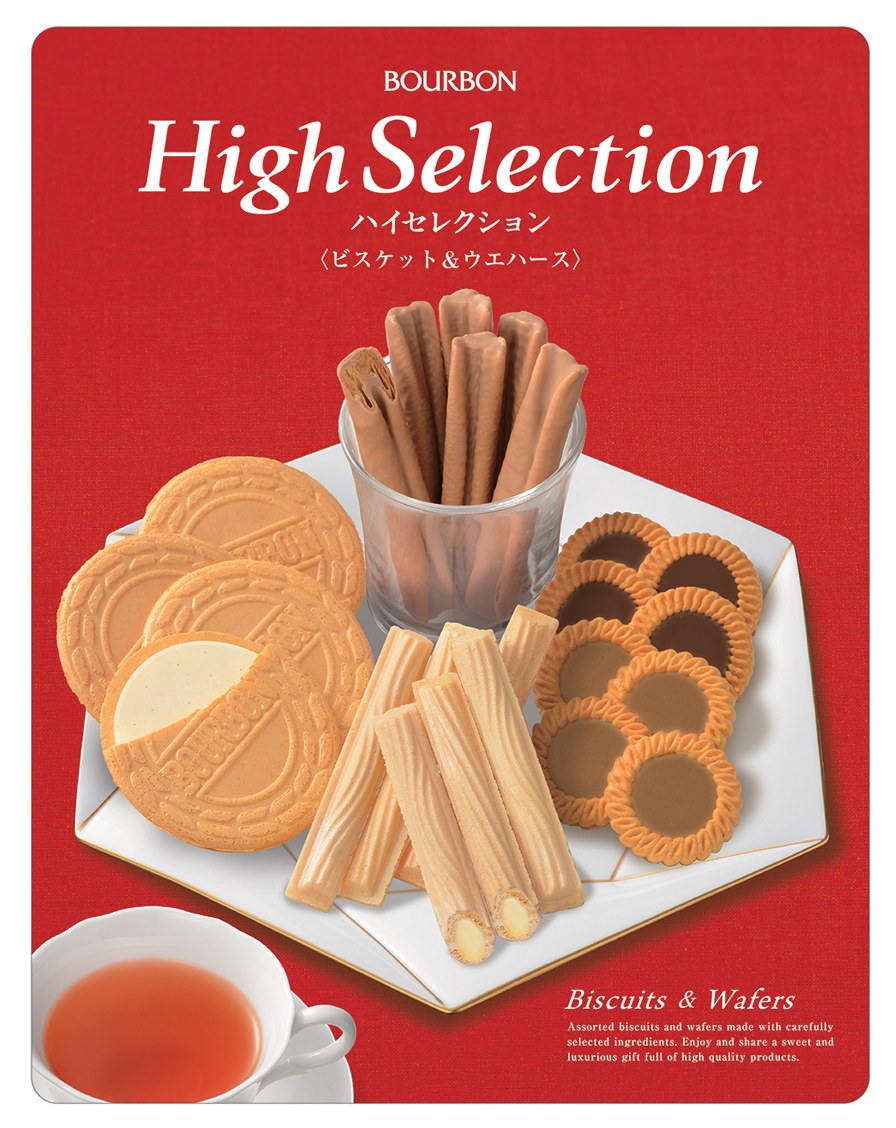 BOURBON High Selection ハイセレクション <ビスケット&ウエハース> Biscuits Wafers Assorted biscuits 商願2024-135260の商標見本