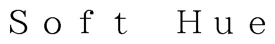 Soft Hue 商願2024-135517の商標見本