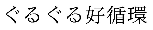 ぐるぐる好循環 商願2024-136190の商標見本