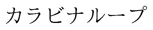 カラビナループ 商願2024-137352の商標見本