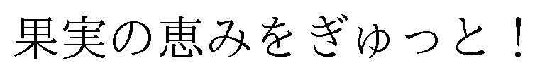 果実の恵みをぎゅっと! 商願2024-140135の商標見本