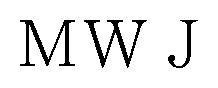 MWJ 商願2024-140210の商標見本