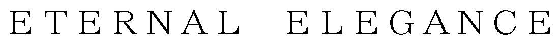 ETERNAL ELEGANCE 商願2024-140629の商標見本