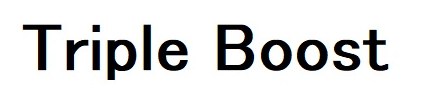 Triple Boost 商願2024-140839の商標見本