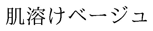 肌溶けベージュ 商願2025-002897の商標見本