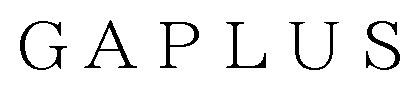 GAPLUS 商願2025-003819の商標見本