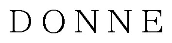 DONNE 商願2025-006245の商標見本