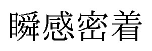 瞬感密着 商願2025-006454の商標見本