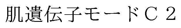 肌遺伝子モードC 商願2025-006862の商標見本