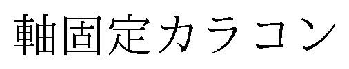 軸固定カラコン 商願2025-008218の商標見本