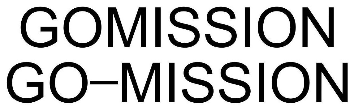 GOMISSION GO-MISSION 商願2025-008313の商標見本