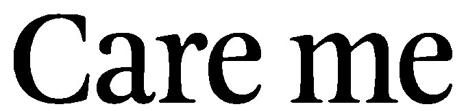 Care me 商願2025-009251の商標見本