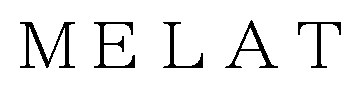 MELAT 商願2025-010411の商標見本